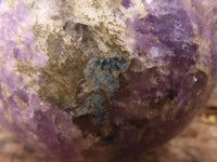 Polished Purple Lepidolite Spheres With Rubellite On Some  x 6 From Madagascar - Toprock Gemstones and Minerals 