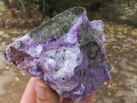 Natural Silky Purple Stichtite With Green Serpentine Specimens  x 3 From Barberton, South Africa - TopRock