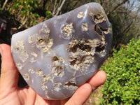 Polished Amethyst Agate Geodes x 6 From Madagascar