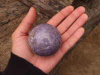 Polished Purple Lepidolite Spheres With Rubellite On Some  x 6 From Madagascar - Toprock Gemstones and Minerals 