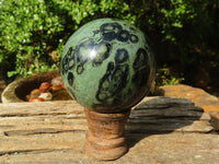 Polished Stromatolite / Kambamba Jasper Spheres  x 3 From Mahajanga, Madagascar - Toprock Gemstones and Minerals 