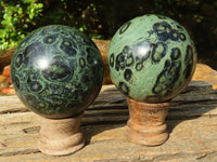 Polished Stromatolite / Kambamba Jasper Spheres  x 3 From Mahajanga, Madagascar - Toprock Gemstones and Minerals 