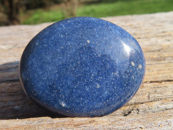 Polished Blue Lazulite Gallets x 20 From Ambatofinandrahana, Madagascar - TopRock