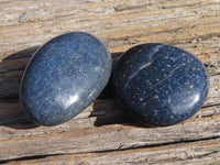 Polished Blue Lazulite Gallets x 20 From Ambatofinandrahana, Madagascar - TopRock