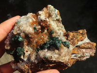 Natural Rare Ball Malachite On Drusy Quartz & Dolomite Matrix  x 2 From Kambove, Congo - Toprock Gemstones and Minerals 