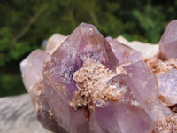 Natural Zambian Amethyst Quartz Clusters x 2 From Mumbwa, Zambia - TopRock