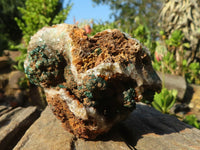 Natural Rare Ball Malachite On Drusy Quartz & Dolomite Matrix  x 2 From Kambove, Congo - Toprock Gemstones and Minerals 