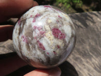 Polished Pink Tourmaline Rubellite Spheres  x 6 From Madagascar - TopRock