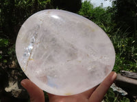 Polished Giant Quartz Rock Crystal Free Form With Rainbow Veils  x 1 From Madagascar - TopRock