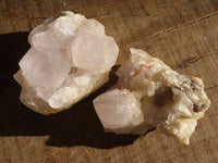 Natural Pale Spirit Quartz Clusters x 12 From Boekenhouthoek, South Africa