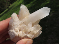 Natural White Quartz Clusters x 12 From Madagascar - TopRock