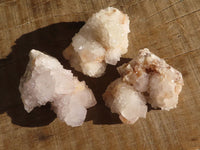 Natural Pale Spirit Quartz Clusters x 12 From Boekenhouthoek, South Africa