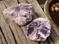 Natural Rough Purple Lepidolite Specimens  x 6 From Namibia - Toprock Gemstones and Minerals 