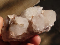 Natural Pale Spirit Quartz Clusters x 12 From Boekenhouthoek, South Africa