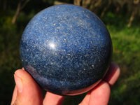 Polished Rich Blue Lazulite Spheres x 2 From Madagascar - TopRock