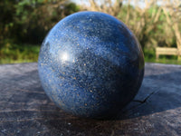 Polished Rich Blue Lazulite Spheres x 2 From Madagascar - TopRock