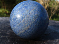 Polished Rich Blue Lazulite Spheres x 2 From Madagascar - TopRock