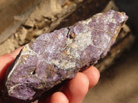 Natural Metallic Purpurite Cobbed Specimens x 2 From Erongo, Namibia