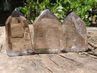 Polished Gorgeous Selection Of Smokey Quartz Crystals  x 12 From Madagascar - TopRock