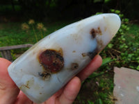 Polished Agate Standing Free Forms x 3 From Madagascar - TopRock