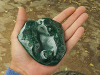 Polished Malachite Free Forms With Stunning Flower & Banding Patterns x 6 From Congo - TopRock