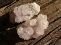 Natural White Spirit Quartz Clusters  x 2 From Boekenhouthoek, South Africa - Toprock Gemstones and Minerals 