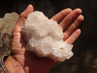 Natural White Spirit Quartz Clusters  x 2 From Boekenhouthoek, South Africa - Toprock Gemstones and Minerals 