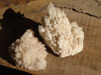 Natural Pineapple / Candle Quartz Clusters  x 2 From Madagascar