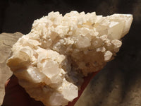 Natural Pineapple / Candle Quartz Clusters  x 2 From Madagascar