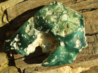 Polished Green Mtorolite / Chrome Chrysoprase Plate x 1 From Zimbabwe - Toprock Gemstones and Minerals 