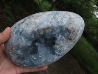 Polished Extra Large Blue Celestite Egg Geode  x 1 From Sakoany, Madagascar - TopRock