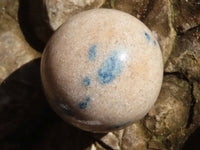 Polished Blue Spotted Spinel Quartz Spheres  x 6 From Madagascar - Toprock Gemstones and Minerals 