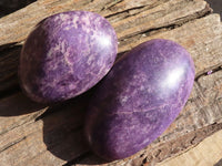 Polished Large Purple Lepidolite Free Forms  x 2 From Zimbabwe - Toprock Gemstones and Minerals 