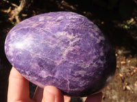 Polished Large Purple Lepidolite Free Forms  x 2 From Zimbabwe - Toprock Gemstones and Minerals 