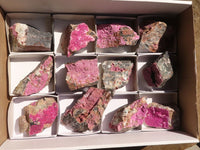 Natural Salrose Cobaltion Dolomite Specimens x 12 From Kakanda, Congo