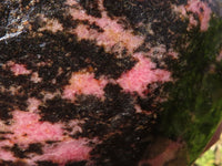 Polished Pink & Black Rhodonite Standing Free Form x 1 From Madagascar