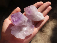 Natural Single Jacaranda Amethyst Crystals  x 12 From Mumbwe, Zambia - Toprock Gemstones and Minerals 