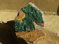 Natural Beautiful Crystalline Malachite Specimens  x 3 From Congo