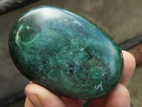 Polished Green Verdite Palm Stones  x 12 From Zimbabwe - TopRock