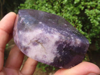 Polished Purple Lepidolite Free Forms  x 6 From Zimbabwe - Toprock Gemstones and Minerals 