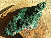 Natural Beautiful Crystalline Malachite Specimens  x 3 From Congo