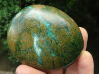 Polished Green Verdite Palm Stones  x 12 From Zimbabwe - TopRock