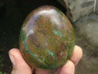 Polished Green Verdite Palm Stones  x 12 From Zimbabwe - TopRock