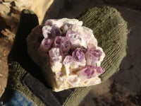 Natural Sugar Amethyst Clusters  x 3 From Zambia