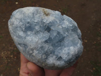 Polished Blue Celestite Crystal Egg Geodes  x 3 From Sakoany, Madagascar - TopRock