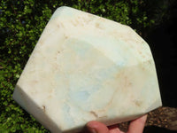 Polished Rare Blue Smithsonite Aragonite Standing Free Form x 1 From Congo