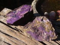 Natural Large Metallic Purpurite Specimens  x 2 From Namibia - Toprock Gemstones and Minerals 