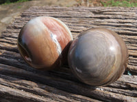 Polished Polychrome/Picasso Jasper Spheres x 3 From Madagascar - TopRock