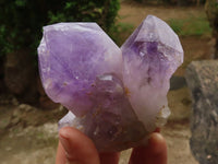 Natural Jacaranda Amethyst Quartz Clusters  x 3 From Mumbwa, Zambia - Toprock Gemstones and Minerals 