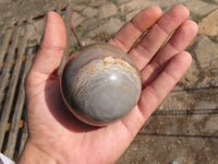 Polished Polychrome/Picasso Jasper Spheres x 3 From Madagascar - TopRock